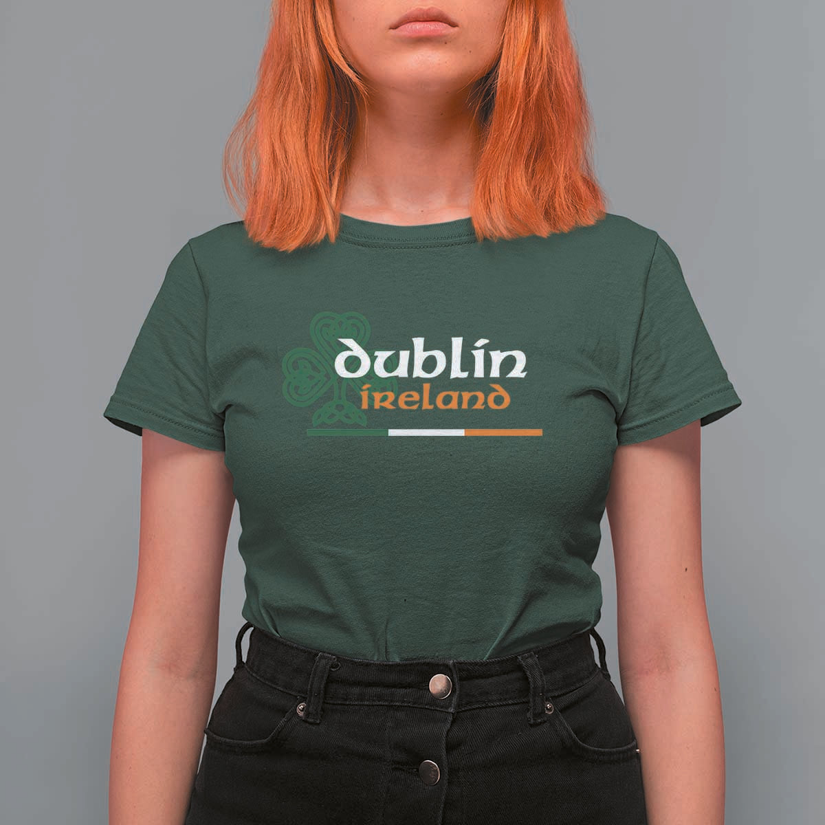 Dublin Ireland T Shirt For Women Irish City Souvenir St Patricks Day Celtic Shamrock