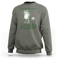 Sometimes I Just Be Fartin Funny Frog Sweatshirt
