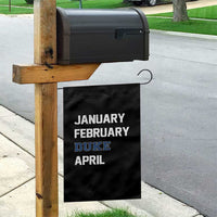January February Duke April Garden Flag Basketball Game Day