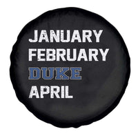 January February Duke April Spare Tire Cover Basketball Game Day
