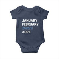 January February Duke April Baby Onesie Basketball Game Day