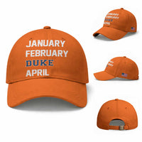 January February Duke April Baseball Cap Basketball Game Day