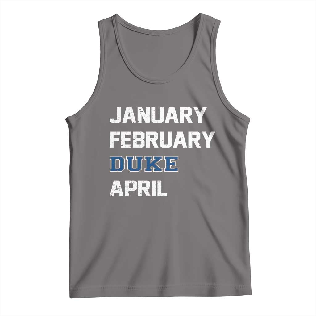 January February Duke April Tank Top Basketball Game Day