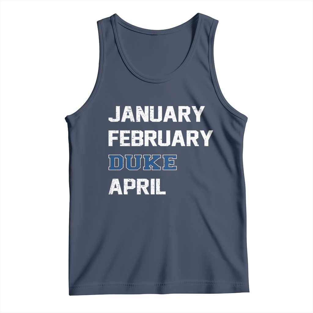 January February Duke April Tank Top Basketball Game Day