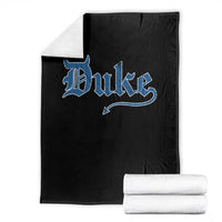 Duke Gothic Throwback Throw Blanket Game Day for Sports Fan