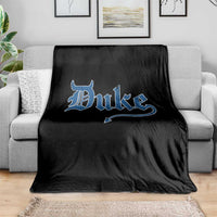 Duke Gothic Throwback Throw Blanket Game Day for Sports Fan