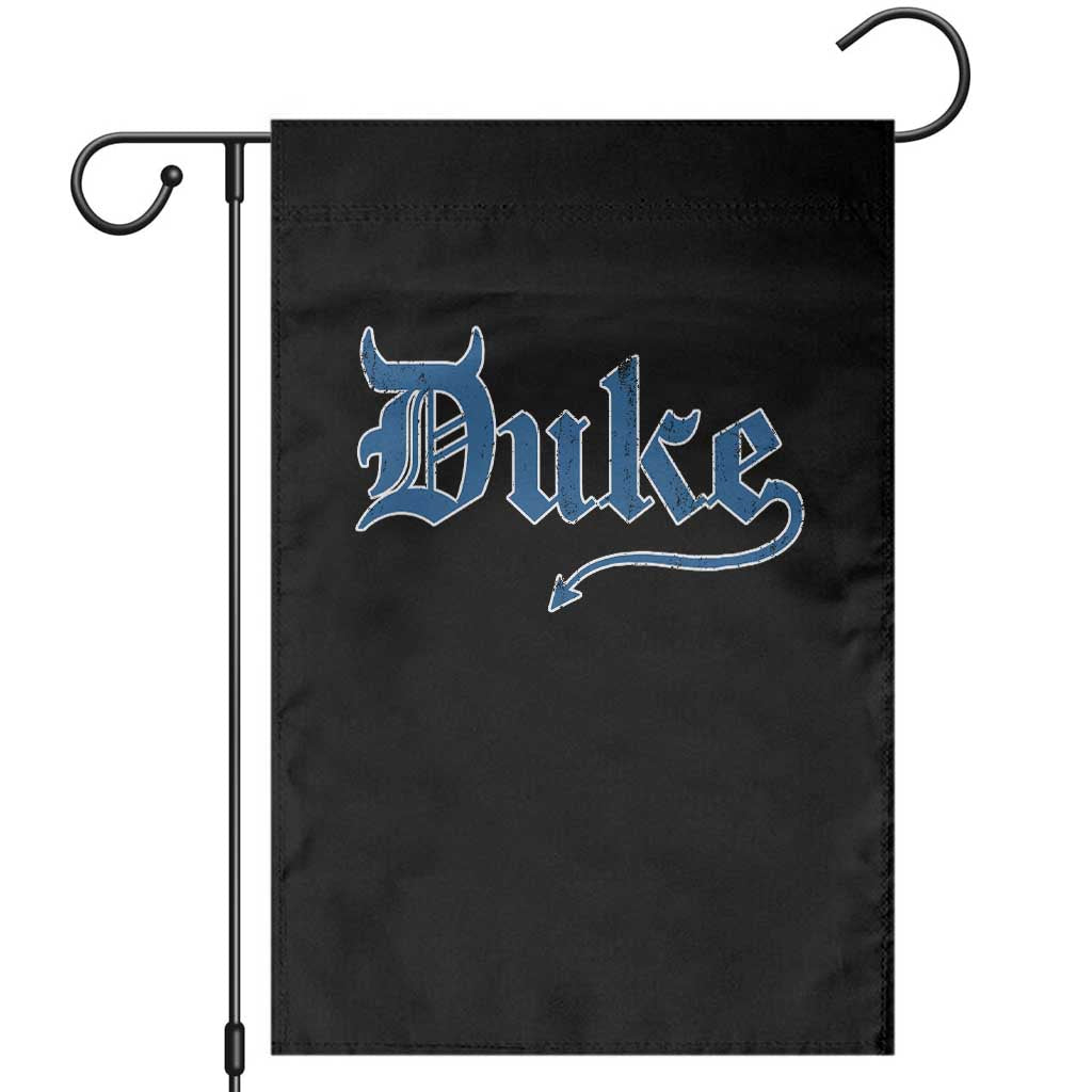 Duke Gothic Throwback Garden Flag Game Day for Sports Fan