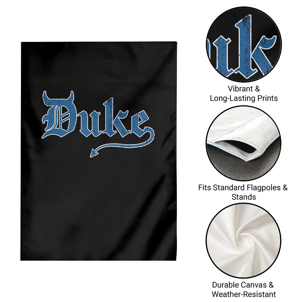 Duke Gothic Throwback Garden Flag Game Day for Sports Fan