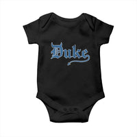 Duke Gothic Throwback Baby Onesie Game Day for Sports Fan