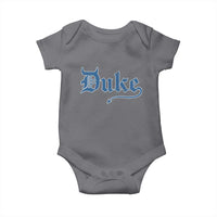 Duke Gothic Throwback Baby Onesie Game Day for Sports Fan