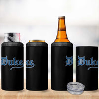 Duke Gothic Throwback 4 in 1 Can Cooler Tumbler Game Day for Sports Fan