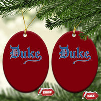 Duke Gothic Throwback Ceramic Ornament Game Day for Sports Fan