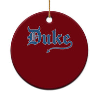 Duke Gothic Throwback Ceramic Ornament Game Day for Sports Fan