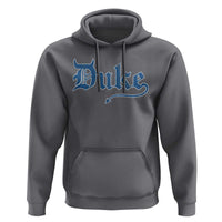 Duke Gothic Throwback Hoodie Game Day for Sports Fan