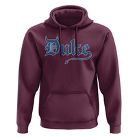 Duke Gothic Throwback Hoodie Game Day for Sports Fan
