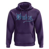 Duke Gothic Throwback Hoodie Game Day for Sports Fan