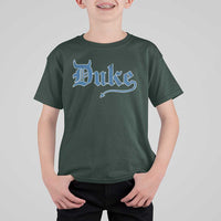 Duke Gothic Throwback T Shirt For Kid Game Day for Sports Fan