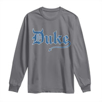 Duke Gothic Throwback Long Sleeve Shirt Game Day for Sports Fan