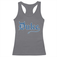 Duke Gothic Throwback Racerback Tank Top Game Day for Sports Fan