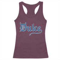 Duke Gothic Throwback Racerback Tank Top Game Day for Sports Fan