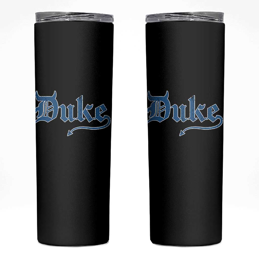 Duke Gothic Throwback Skinny Tumbler Game Day for Sports Fan