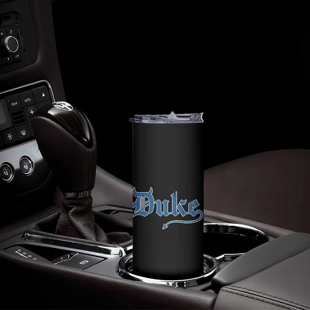 Duke Gothic Throwback Skinny Tumbler Game Day for Sports Fan
