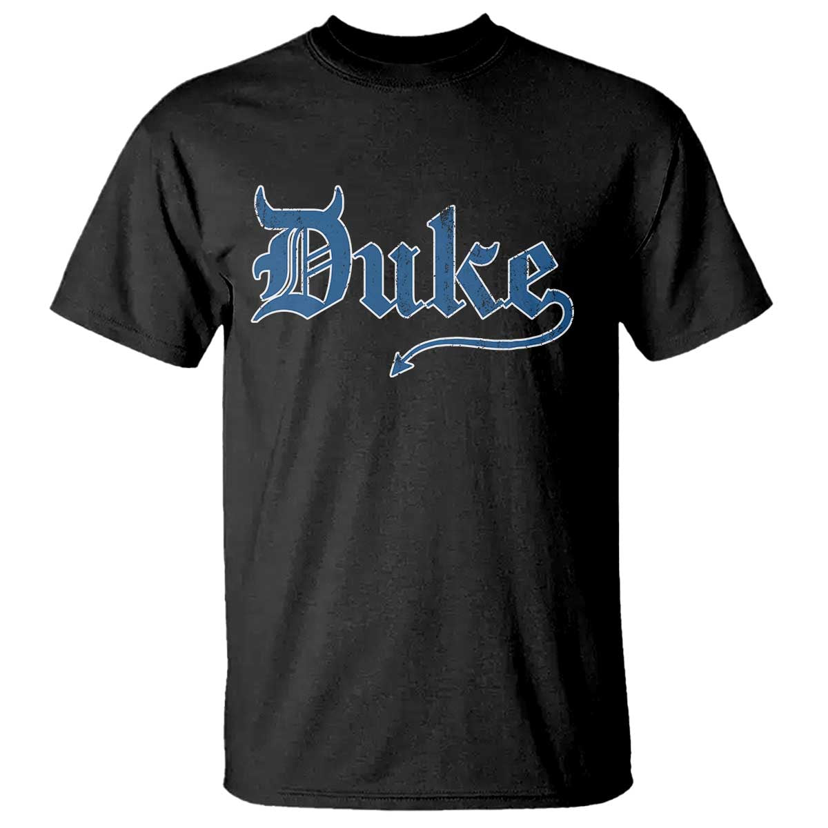 Duke Gothic Throwback T Shirt Game Day for Sports Fan