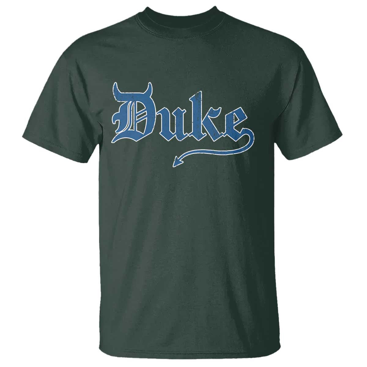 Duke Gothic Throwback T Shirt Game Day for Sports Fan