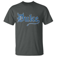 Duke Gothic Throwback T Shirt Game Day for Sports Fan