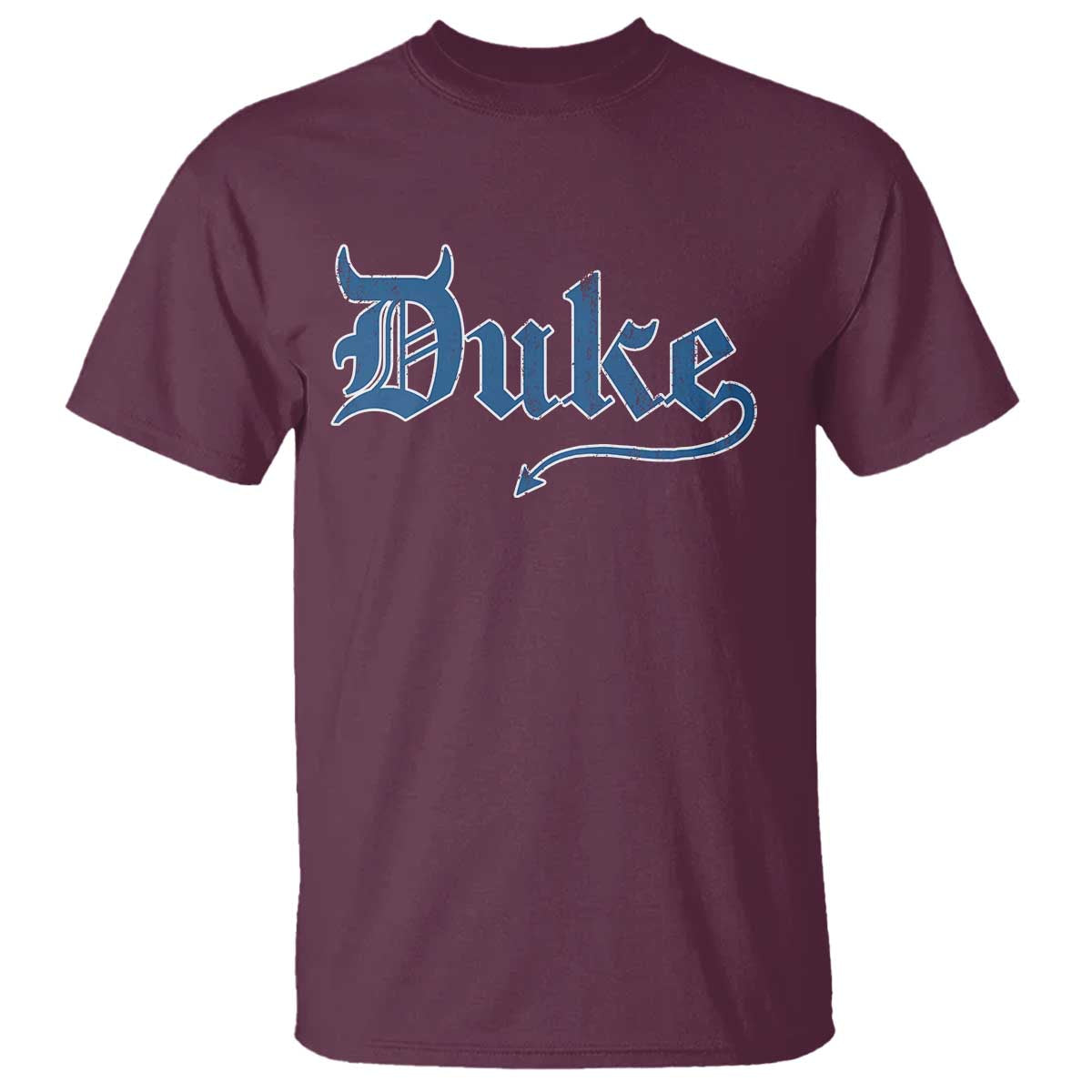 Duke Gothic Throwback T Shirt Game Day for Sports Fan