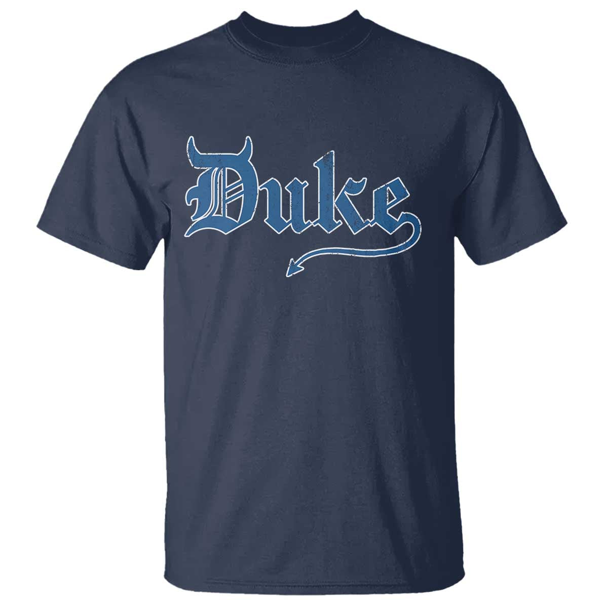 Duke Gothic Throwback T Shirt Game Day for Sports Fan