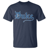 Duke Gothic Throwback T Shirt Game Day for Sports Fan