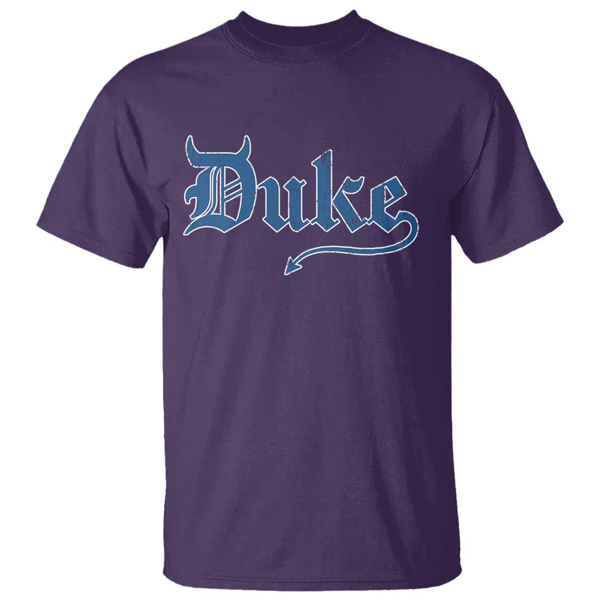 Duke Gothic Throwback T Shirt Game Day for Sports Fan