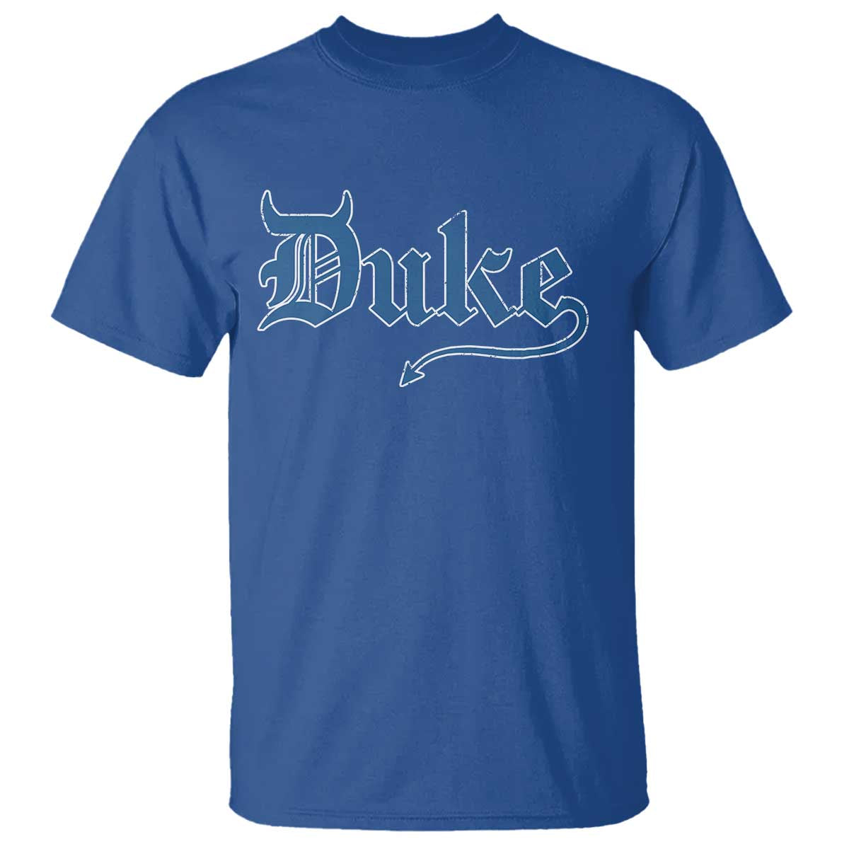 Duke Gothic Throwback T Shirt Game Day for Sports Fan