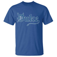Duke Gothic Throwback T Shirt Game Day for Sports Fan
