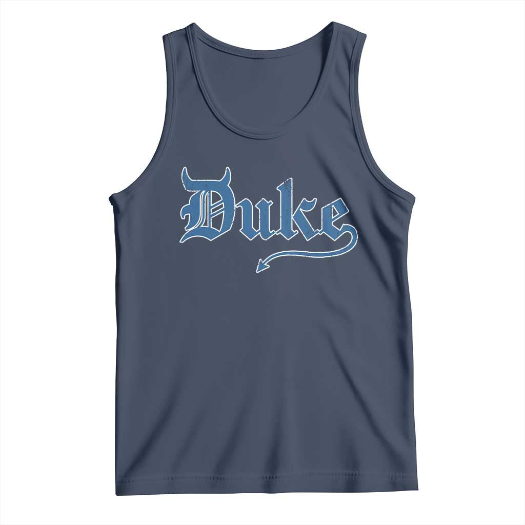 Duke Gothic Throwback Tank Top Game Day for Sports Fan
