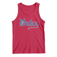 Duke Gothic Throwback Tank Top Game Day for Sports Fan
