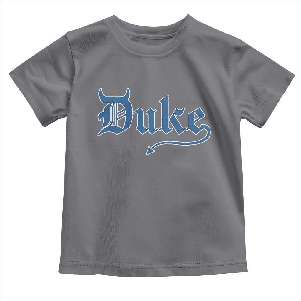 Duke Gothic Throwback Toddler T Shirt Game Day for Sports Fan