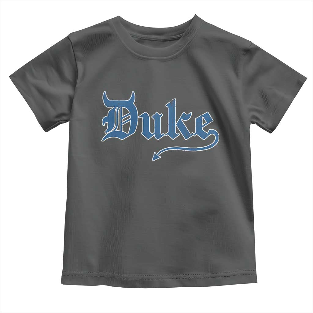 Duke Gothic Throwback Toddler T Shirt Game Day for Sports Fan