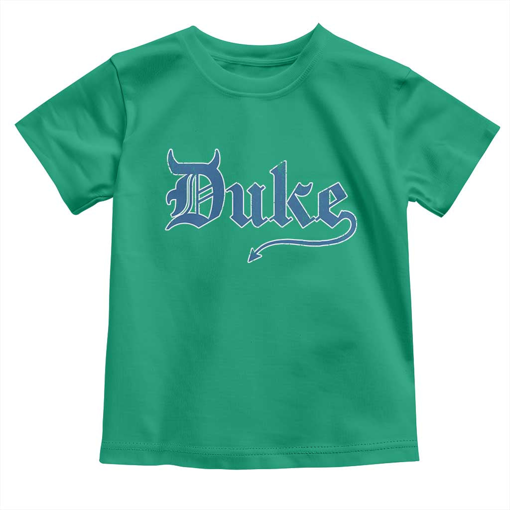 Duke Gothic Throwback Toddler T Shirt Game Day for Sports Fan