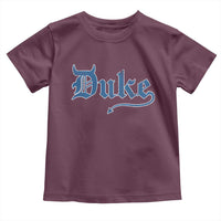 Duke Gothic Throwback Toddler T Shirt Game Day for Sports Fan