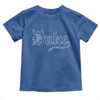 Duke Gothic Throwback Toddler T Shirt Game Day for Sports Fan