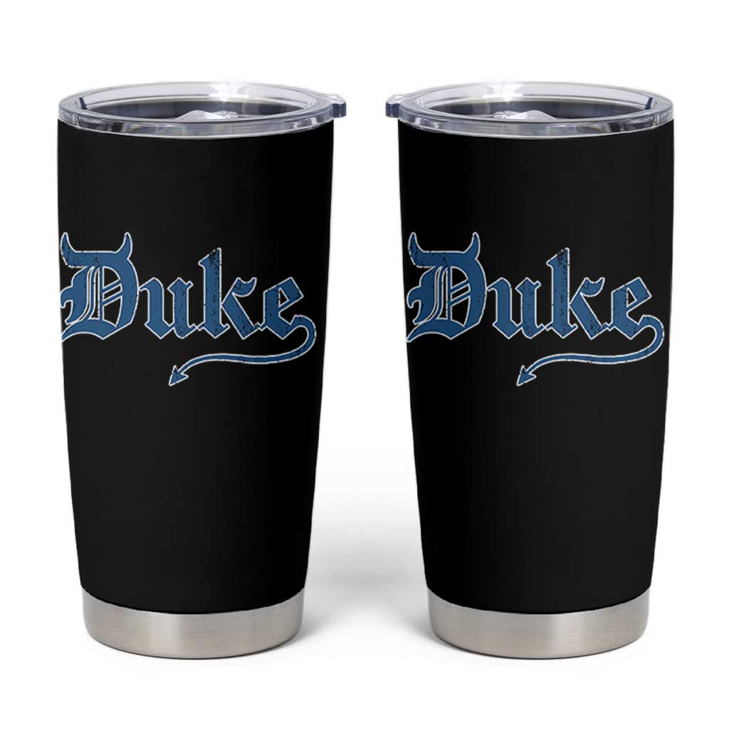 Duke Gothic Throwback Tumbler Cup Game Day for Sports Fan