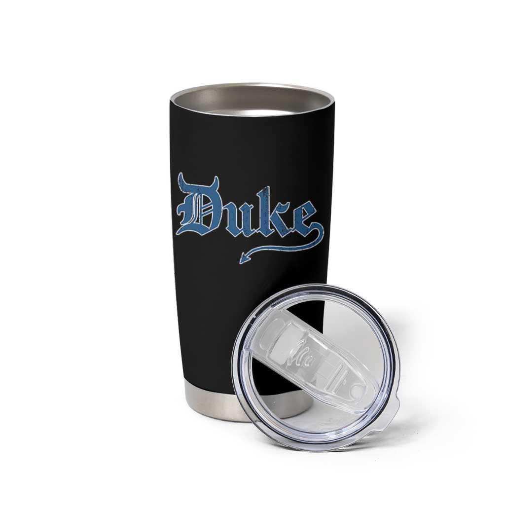 Duke Gothic Throwback Tumbler Cup Game Day for Sports Fan