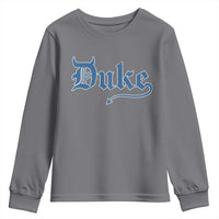 Duke Gothic Throwback Youth Sweatshirt Game Day for Sports Fan