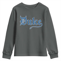 Duke Gothic Throwback Youth Sweatshirt Game Day for Sports Fan