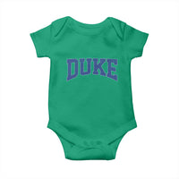 Duke Bold Script Name Sports Fans Baby Onesie