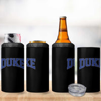 Duke Bold Script Name Sports Fans 4 in 1 Can Cooler Tumbler