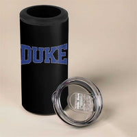 Duke Bold Script Name Sports Fans 4 in 1 Can Cooler Tumbler