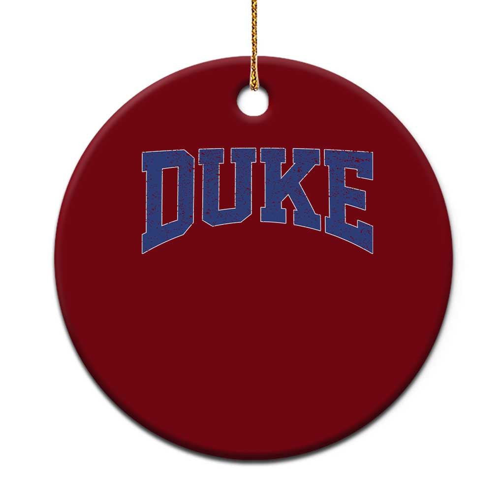 Duke Bold Script Name Sports Fans Ceramic Ornament